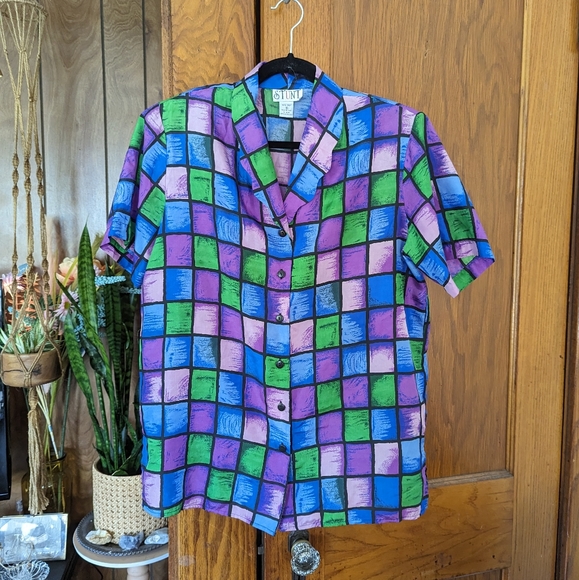 Vintage silk top - Picture 1 of 5